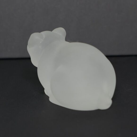 VTG NIB Princeton Gallery Crystal Small Pig Figurine Treasury Of Pigs Farmcore - Picture 6 of 14